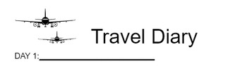 Preview of Travel Diary and Rubric