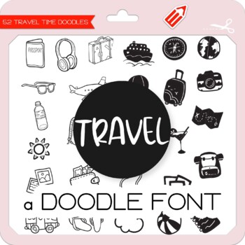 Travel Doodle Font - W Λ D L Ξ N by WADLEN | TPT