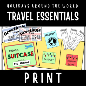 Preview of Travel Essentials for Holidays Around the World Unit