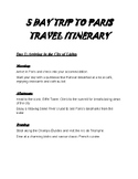 Travel Guide to Paris-School Trip