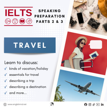 Preview of Travel - IELTS Speaking Preparation Lesson