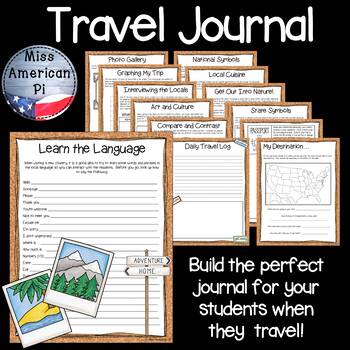 student travel journal assignment