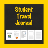 Travel Journal, Student Travel Journal, School Vacation Jo