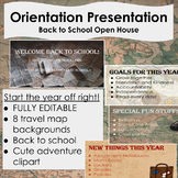 Travel Map Orientation Presentation - parent's night open 