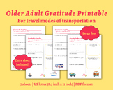 Travel Modes of Transportation Gratitude Worksheets | Fun 