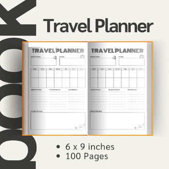 Preview of Travel Planner / Editable Canva Template