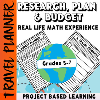 Preview of Plan A Holiday/Vacation! Project Based & Real Life Maths