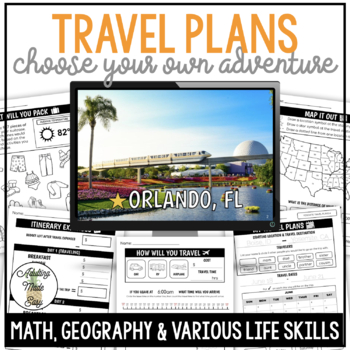 Preview of Travel Plans Activity Pack 2 - Orlando