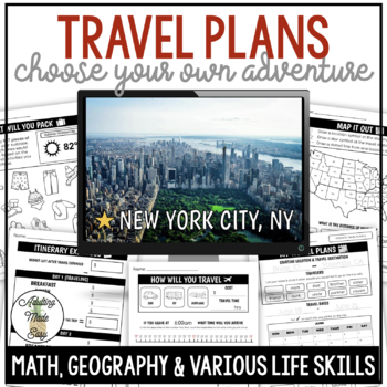 Preview of Travel Plans Activity Pack 4 - New York City