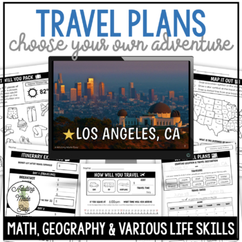 Preview of Travel Plans Activity Pack 6 - Los Angeles