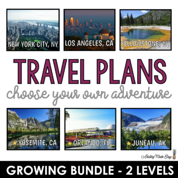 Preview of Travel Plans Growing BUNDLE
