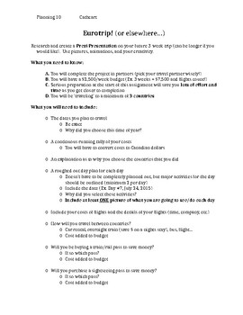 Preview of Travel Project - Backpacking / GAP Year Planning and Budgeting