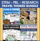 Travel Project Bundle Country Research PBL STEM Challenges