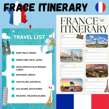Preview of Travel Project to France Plan a trip Planning a trip to France Vacation France