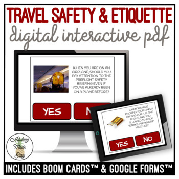 Preview of Travel & Safety Etiquette Digital Activity