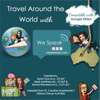 Preview of Travel Template for Social Groups & Literacy Skills (Google Slides)