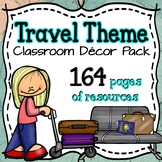 Travel Theme Classroom Decor Pack ⭐Editable⭐