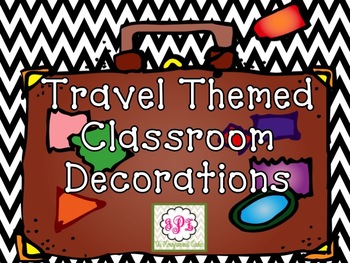 classroom theme travel decorations themed traveling decoration decor teacher bulletin airplane deco monogrammed teachers banner pay welcome themes preschool includes