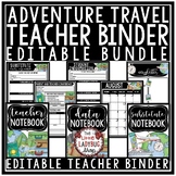 Travel Theme Classroom Decor:Newsletter Template Editable, Teacher Planner