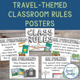Travel Themed Classroom Rules and Expectations (Editable)