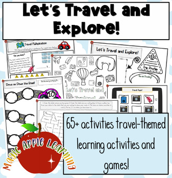 Preview of Travel Themed Learning Activities and Games