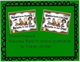 Travel Themed Welcome Back to school postcards-2nd