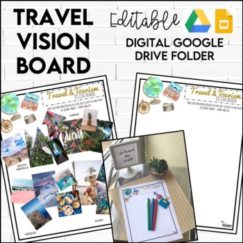 Travel Vision Board FREEBIE by FCS and Creativeness | TpT