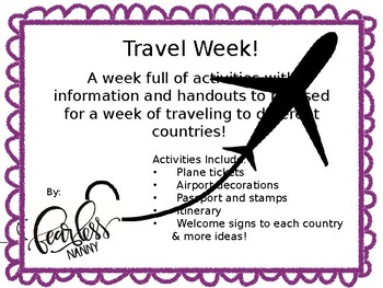 Preview of Travel Week!