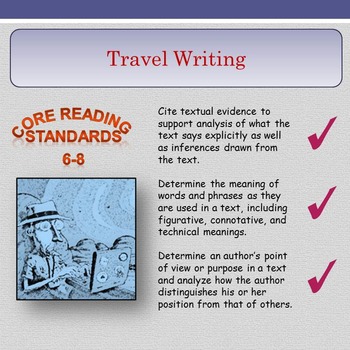 Preview of 'Travel Writing' - Key Point, Quote and Comment