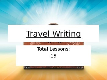 Preview of Travel Writing Scheme of Work