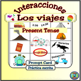 Travel and Vacation Question and Response Prompt Card for 