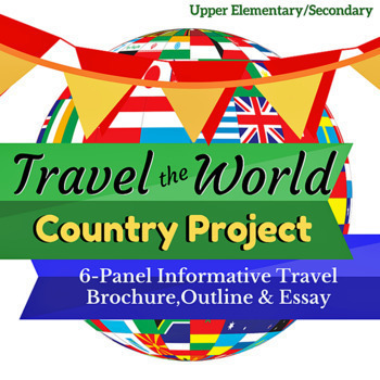Preview of Countries Research Project | Upper Elementary & Secondary | Student Research