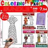 Travel the World Through Coloring: Exquisite Dresses Bundle