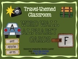 Travel themed Word Wall Alphabet Cards