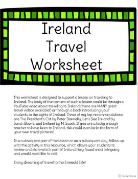 Preview of Travel to Ireland!