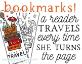 Traveler Bookmarks, Welcome Back Gift, Reader Gift