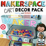 Traveling MakerSpace Cart Decor