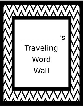 Preview of Traveling Word Wall