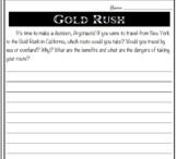 Traveling to the Gold Rush