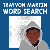 Trayvon Martin Word Search Black History Month Activity fo