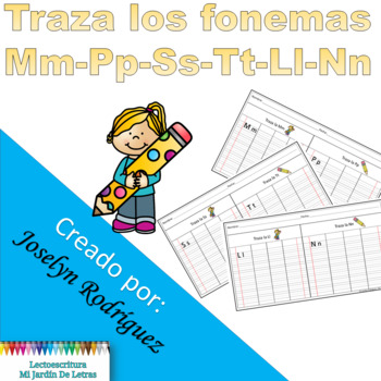 Preview of Traza letras Mm, Pp, Ss, Nn, Tt, Ll