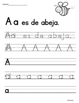 Preview of Trazando El Alfabeto - Letter Tracing Alphabet