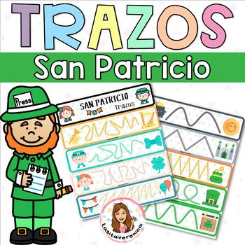 Preview of Trazos San Patricio. Motricidad / Fine motor tracing skills. St Patrick's day
