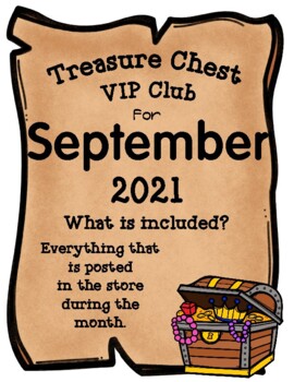 Preview of Treasure Chest VIP Club for September - Entire Month Growing Bundle