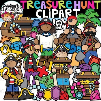 Preview of Treasure Hunt Clipart {Pirate Clipart}