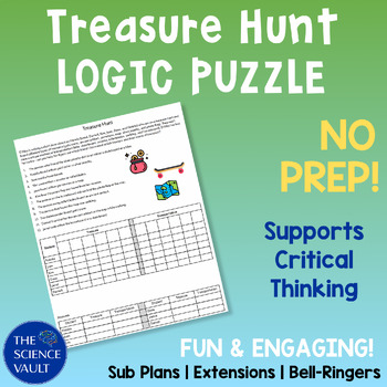 Preview of Treasure Hunt Critical Thinking Logic Puzzle
