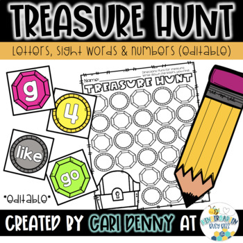 Preview of Treasure Hunt (editable)