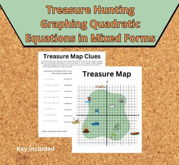 Preview of Treasure Hunting - Graphing Quadratics in Mixed Forms