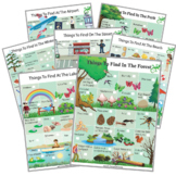 Treasure Hunts for Kids: Nature and Outdoors. Set of 7.