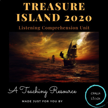 Preview of Treasure Island 2020 Podcast Episode 1 Teacher Slideshow Distance Learning